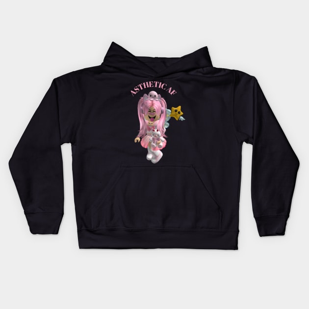 Asthetic AF Kids Hoodie by GMAT